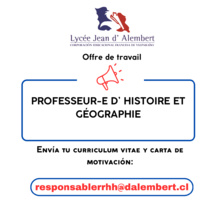 LJDA recrute Professeur(e) d'Histoire et Géographie