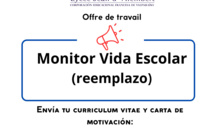 LJDA recrute Monitor Vida Escolar (reemplazo)